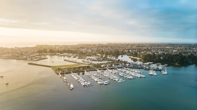 Ile Tudy Lever De Soleil vue drone