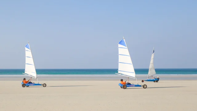 char à voile à Plovan