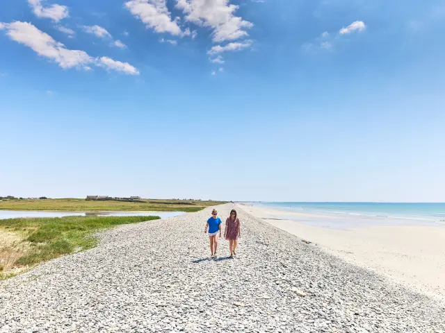 Cordon de galets - Plovan