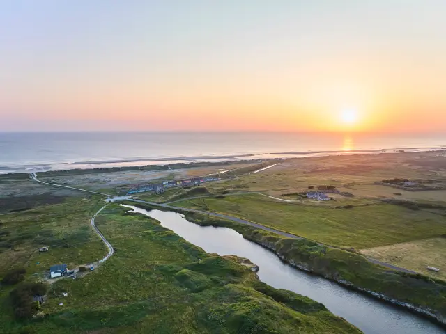 Coucher de soleil à Treguennec