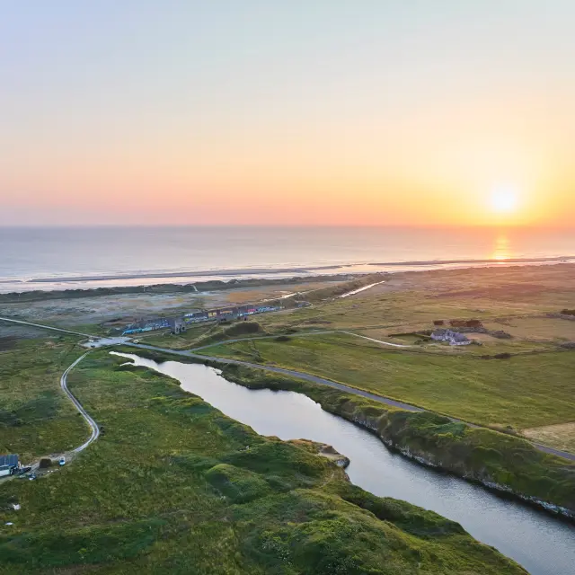Zonsondergang bij Treguennec