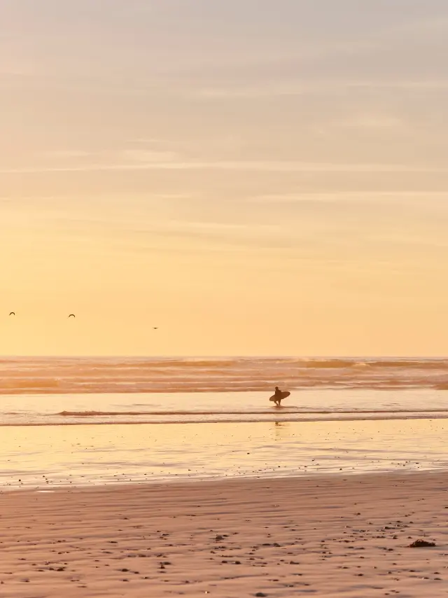Sonnenuntergang in der Bucht von Audierne
