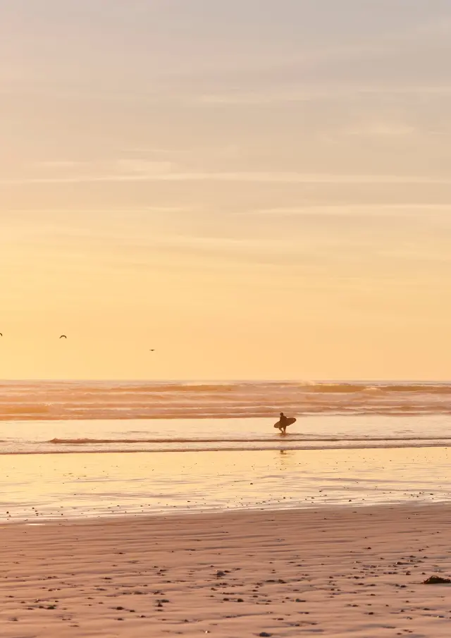 Sonnenuntergang in der Bucht von Audierne
