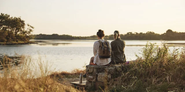 Lever de soleil sur la rivière de Pont-L'Abbé