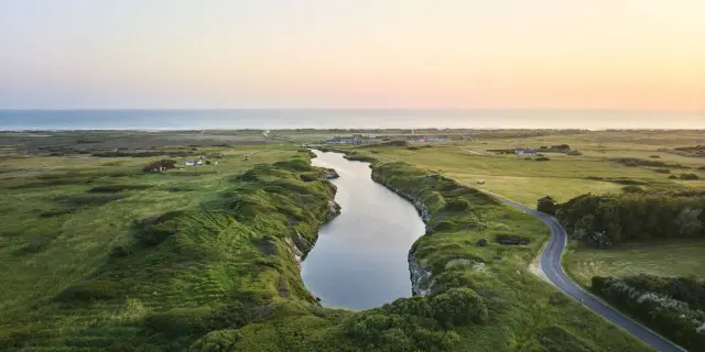 Vue drone sur la Baie d'Audierne