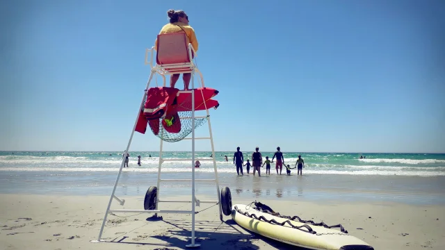 Baignade surveillée - Plage de Tronoen - Saint-Jean-Trolimon