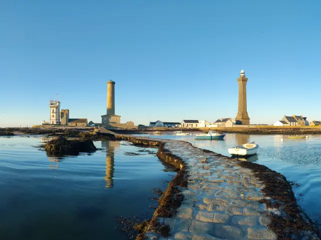 Puesta de sol en el faro de Eckmühl - Penmarc'h