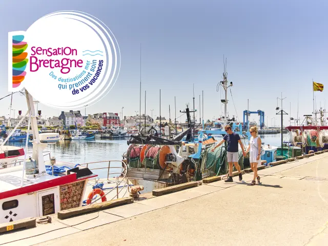 Spaziergang am Hafen von Guilvinec