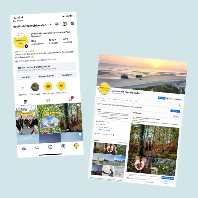 instagram facebook pays bigouden page