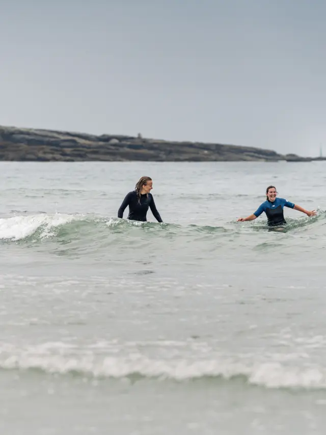 Wasserwanderung plage de la grève blanche in Le Guilvinec