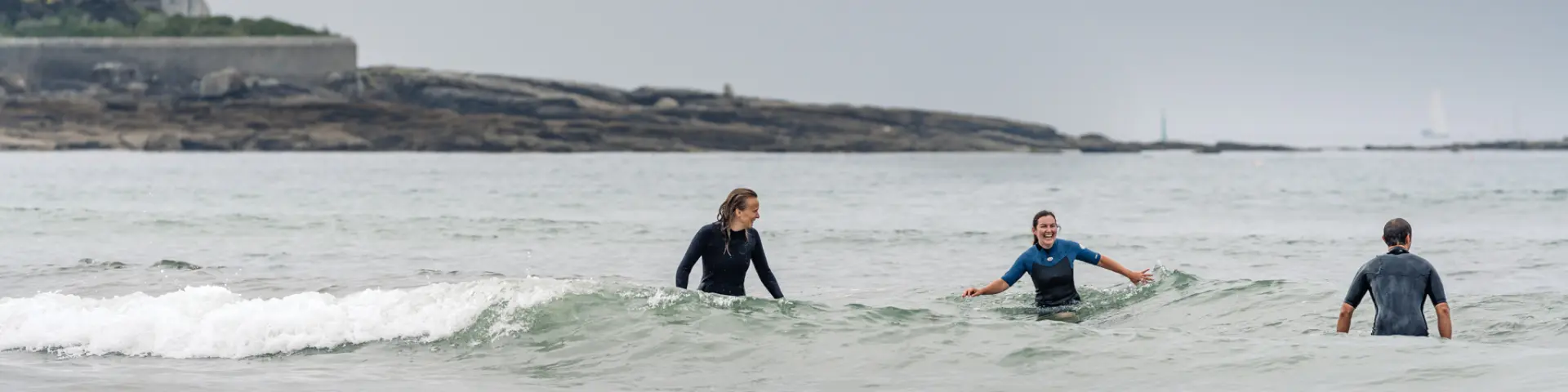 Wasserwanderung plage de la grève blanche in Le Guilvinec