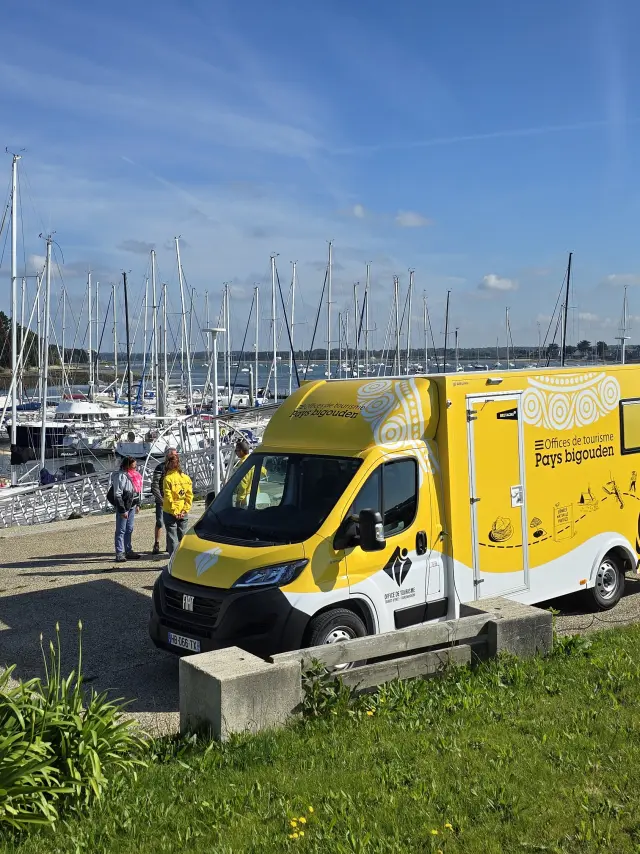 Mobiele ontvangst in de haven van Loctudy