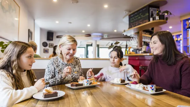 Snackpause im Nautilus in Penmarc'h