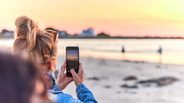 Photographier le coucher de soleil sur l'océan