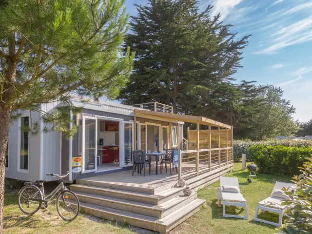 Mobilheim auf dem Campingplatz Yelloh Village La Plage in Penmarch