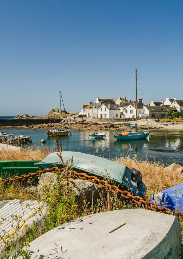 La commune de Lesconil vue du port