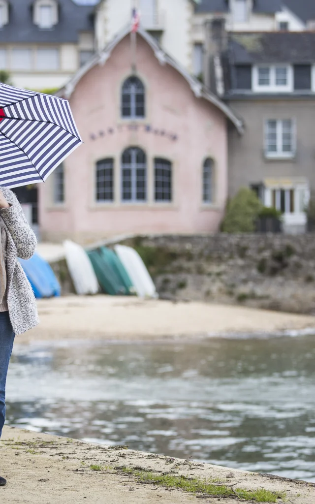 Balade sous la pluie au port de Sainte-Marine
