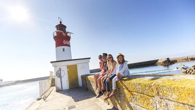 En famille au port du Guilvinec