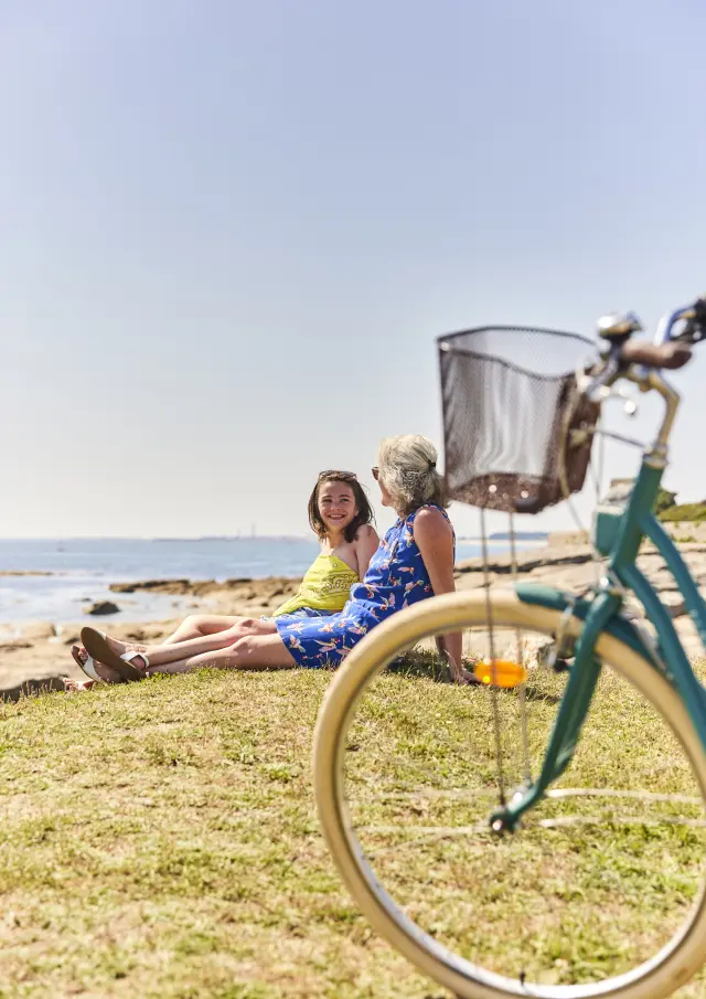 Mit dem Fahrrad zur Landzunge von Men Meur