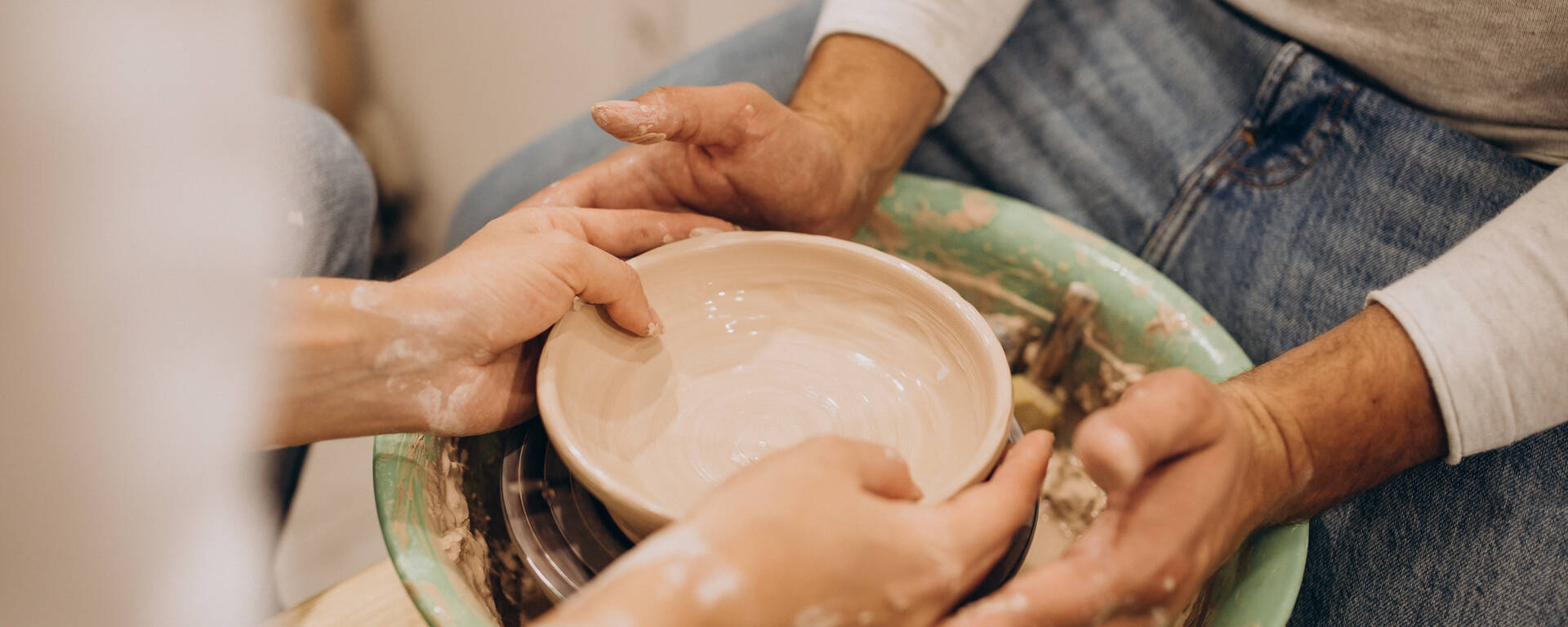 Atelier de poterie à deux
