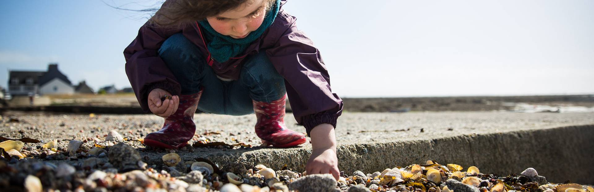 Looking for the prettiest shells, Penmarc'h ©Y.Derennes