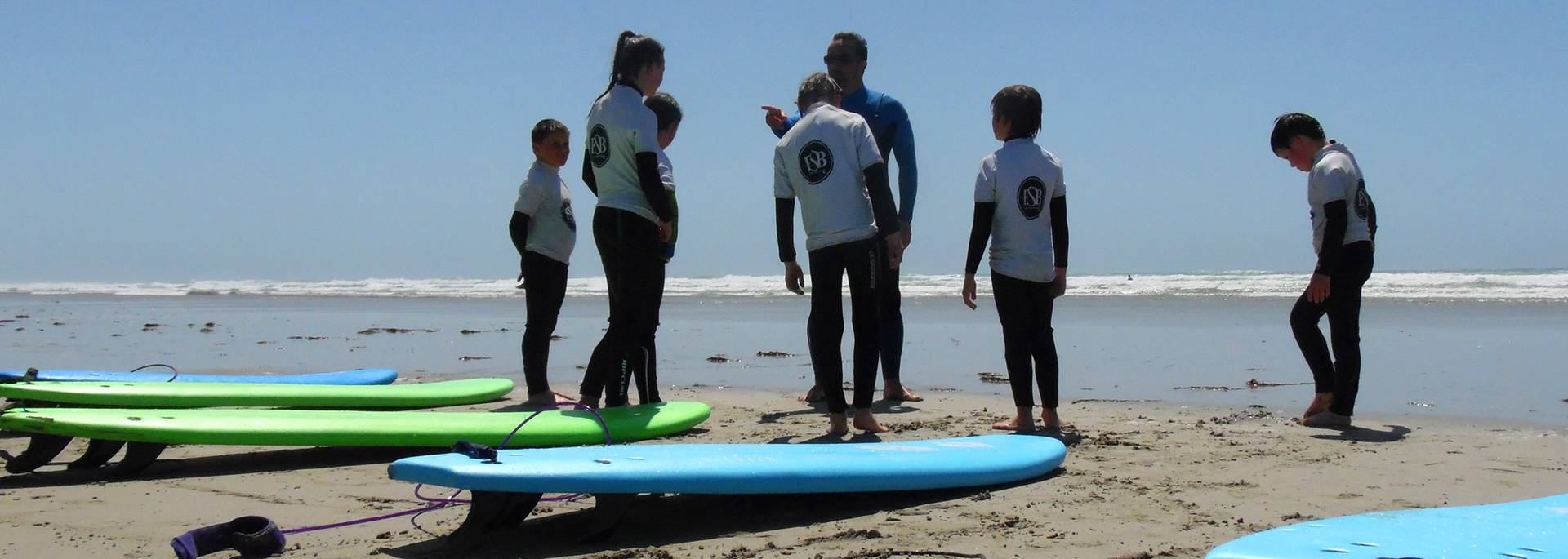 Apprentissage du surf à Penhors © G Mazingue