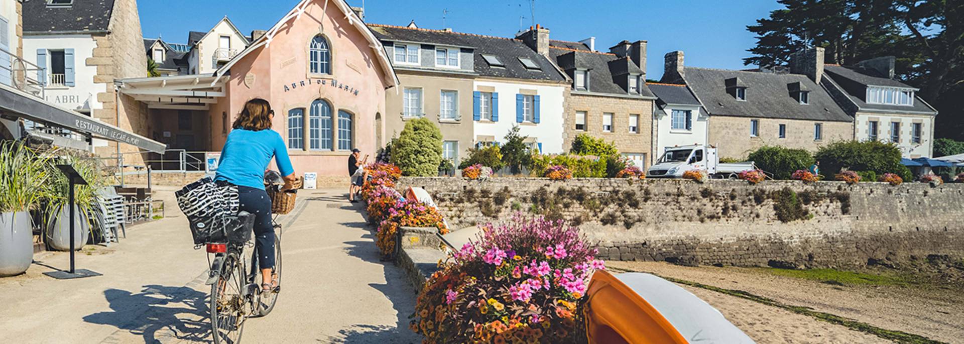 Balade sécurisée sur le port de Sainte-Marine ©E Cléret