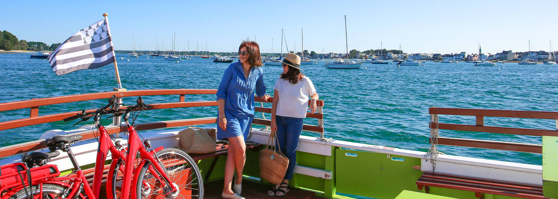 Que faire, que visiter à l'ïle-Tudy ? Un petit tour sur le passeur depuis le port - Île-Tudy © E Cléret