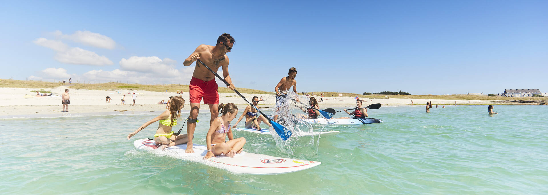 Le paddle en famille, c'est possible ! © A. Lamoureux