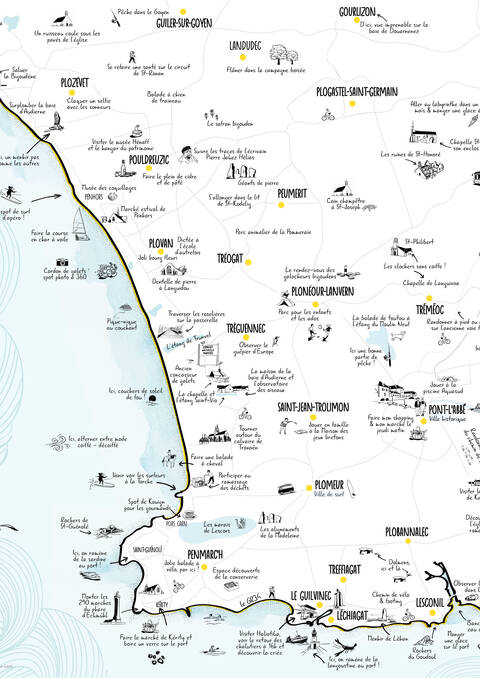 Carte des habitants en français du Pays bigouden