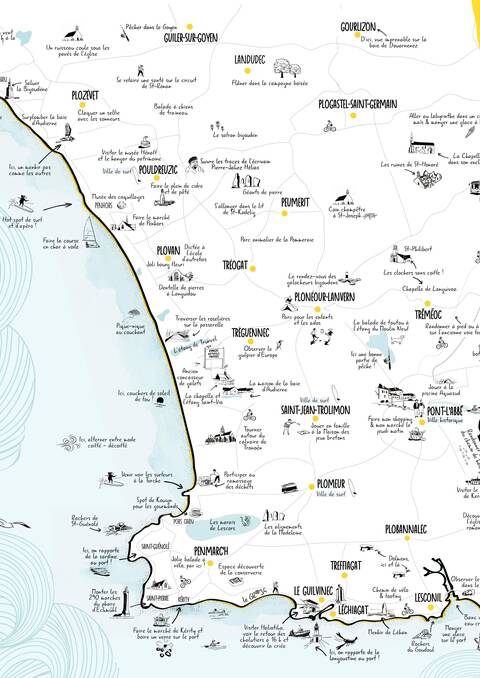 Carte des habitants du Pays bigouden 2025