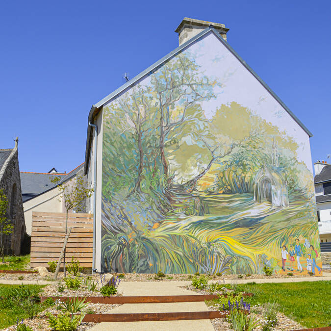 la fresque de Gourlizon en Pays Bigouden ©M.Hamel