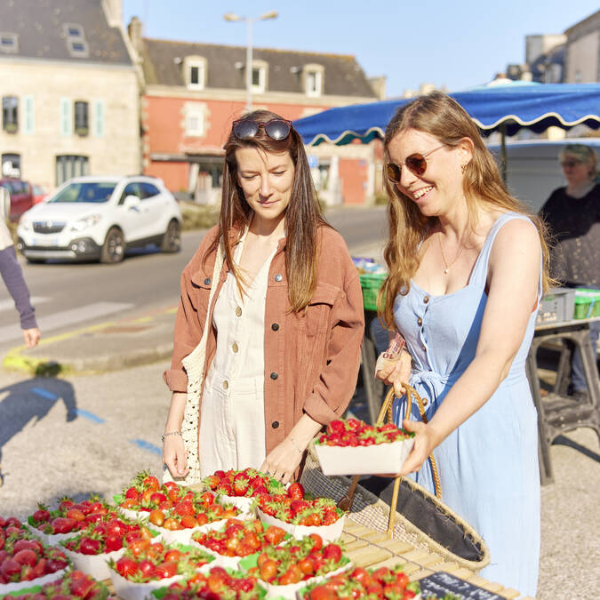le marché de Plonéour-Lanvern en Pays Bigouden © A.Lamoureux