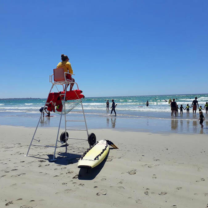 Lifeguards at Tronoen beach, Pays Bigouden -® M Grenon
