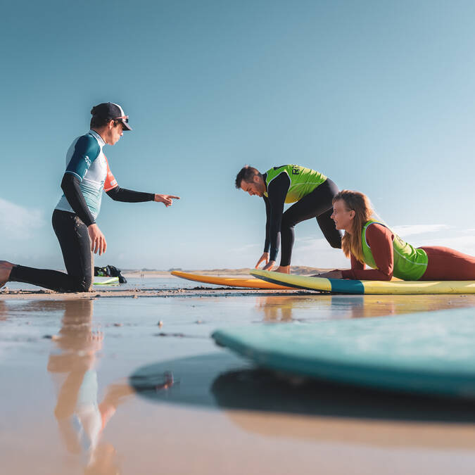 Cours de surf © Entre 2 poles