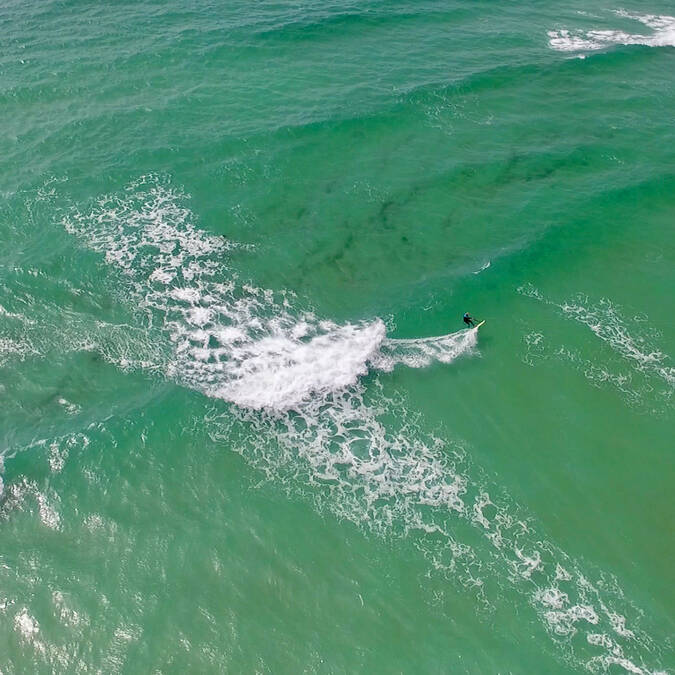 Riding the waves in Pays Bigouden © Air Pixel Concept